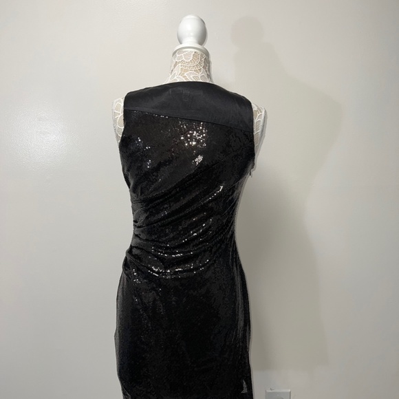 Black Sequin Dress - Size 6 - Picture 4 of 6